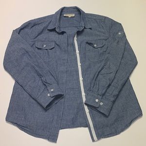 Jones New York Blue Button Down Shirt